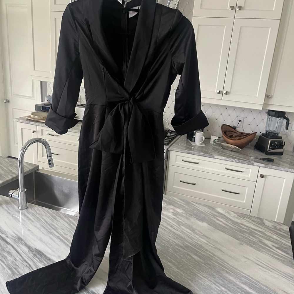 ASOS BLACK  EVENING ONE PIECE JUMPSUIT size 4